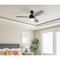 Westinghouse Ceiling Fan Indoor 48In Brinley DmLED GnMtl Rvr 3Bld WtOk/Wnt Opl Fr Glass 7305200 - alternate 3
